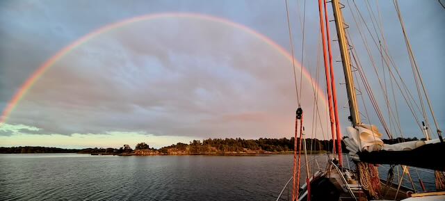 Sonnenuntergang auf See