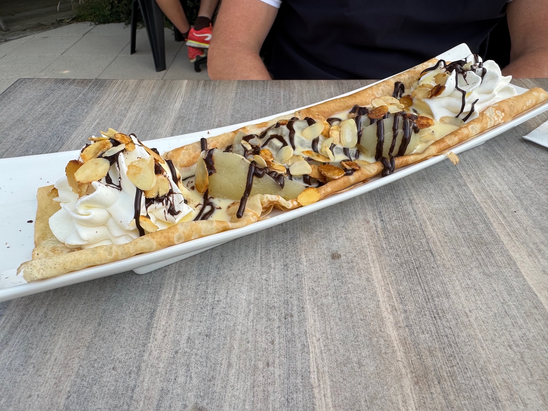 Crepe mit Sahne