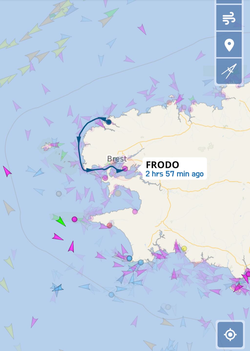 Frodo auf dem Vessel Finder
