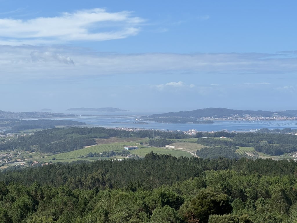 Panoramablick auf die Rias von Galizien