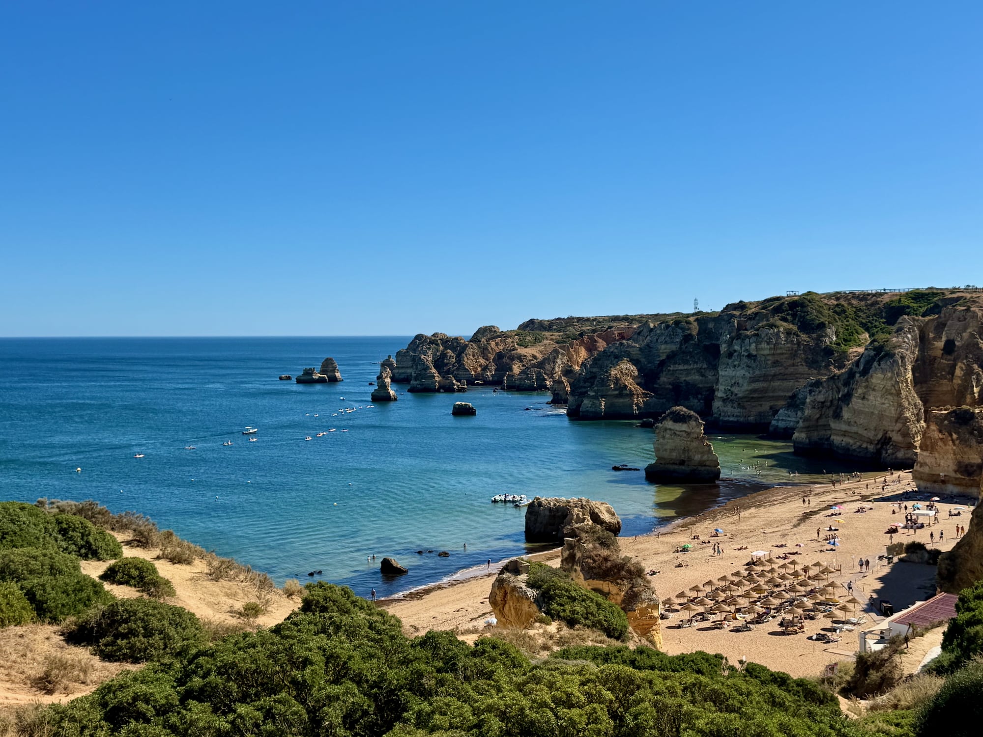 Blick auf die wunderbare Algarvenwelt