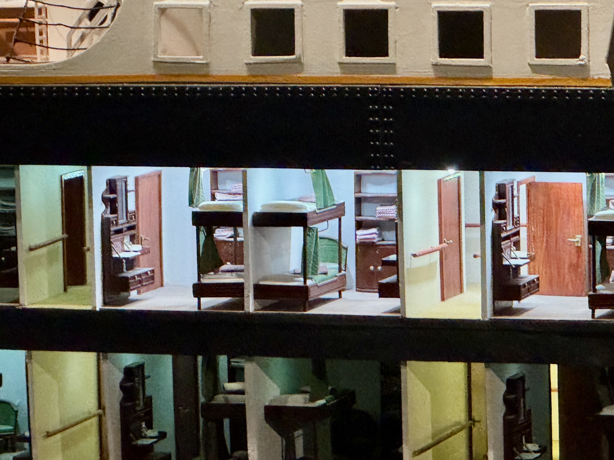 Model der Titanic Schlafräume