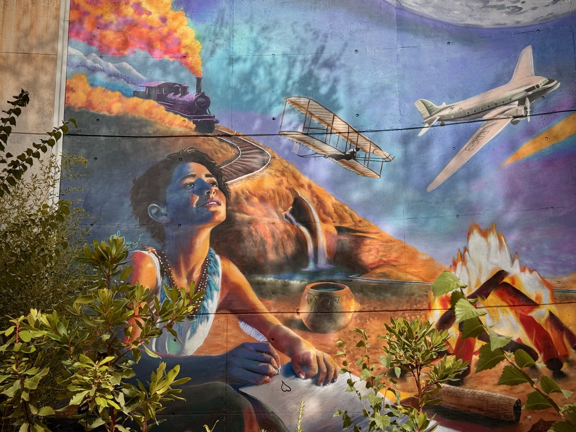 Museum der Wissenschaften - riesiges Wandbild