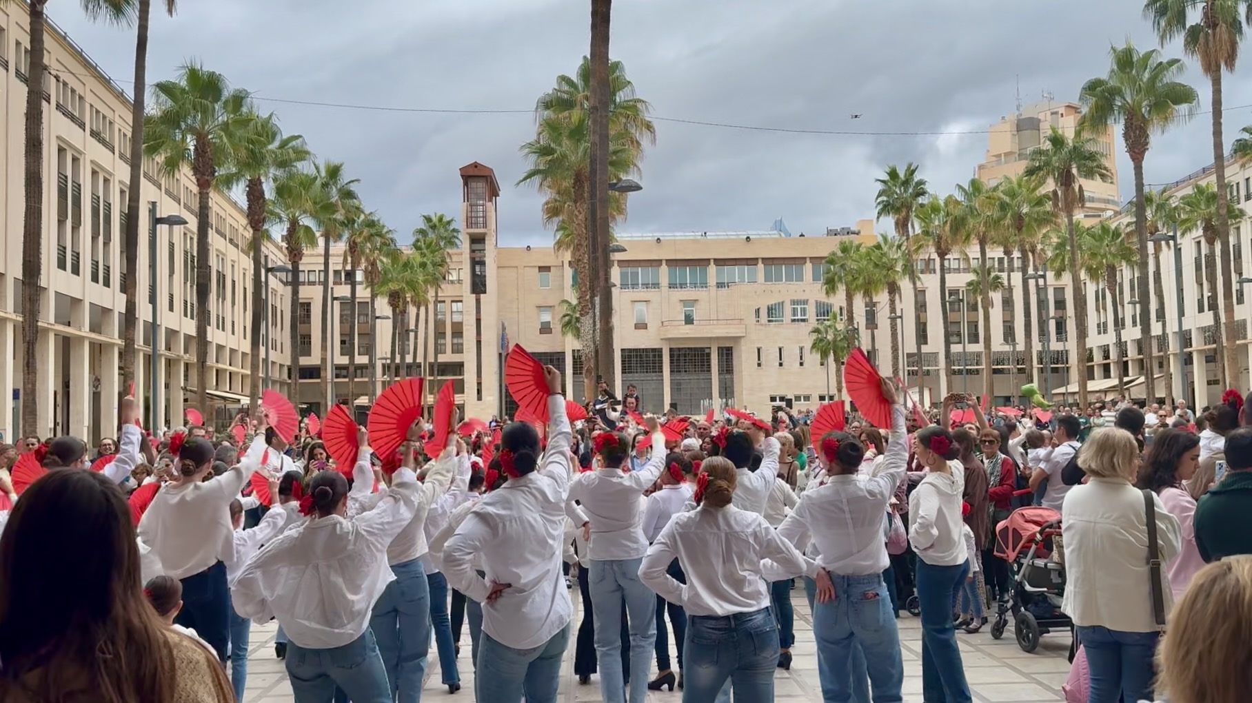 Flamenco Flashmob auf dem Hauptplatz