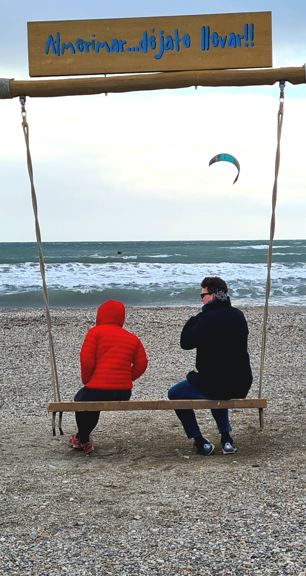 Mit Johannes auf der Schaukel