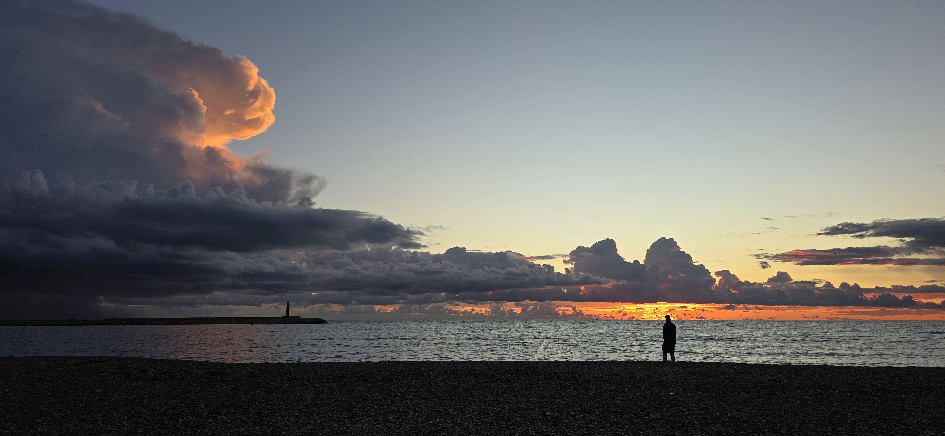 Sonnenuntergang am ersten Weihnachtstag
