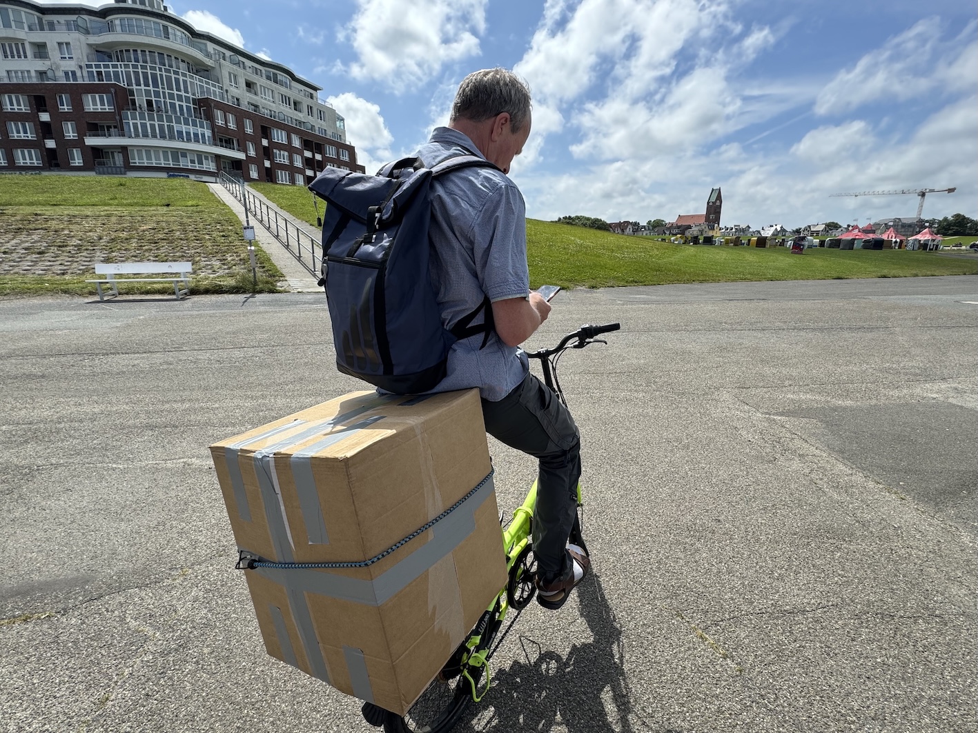 Radeln mit Übergepäck