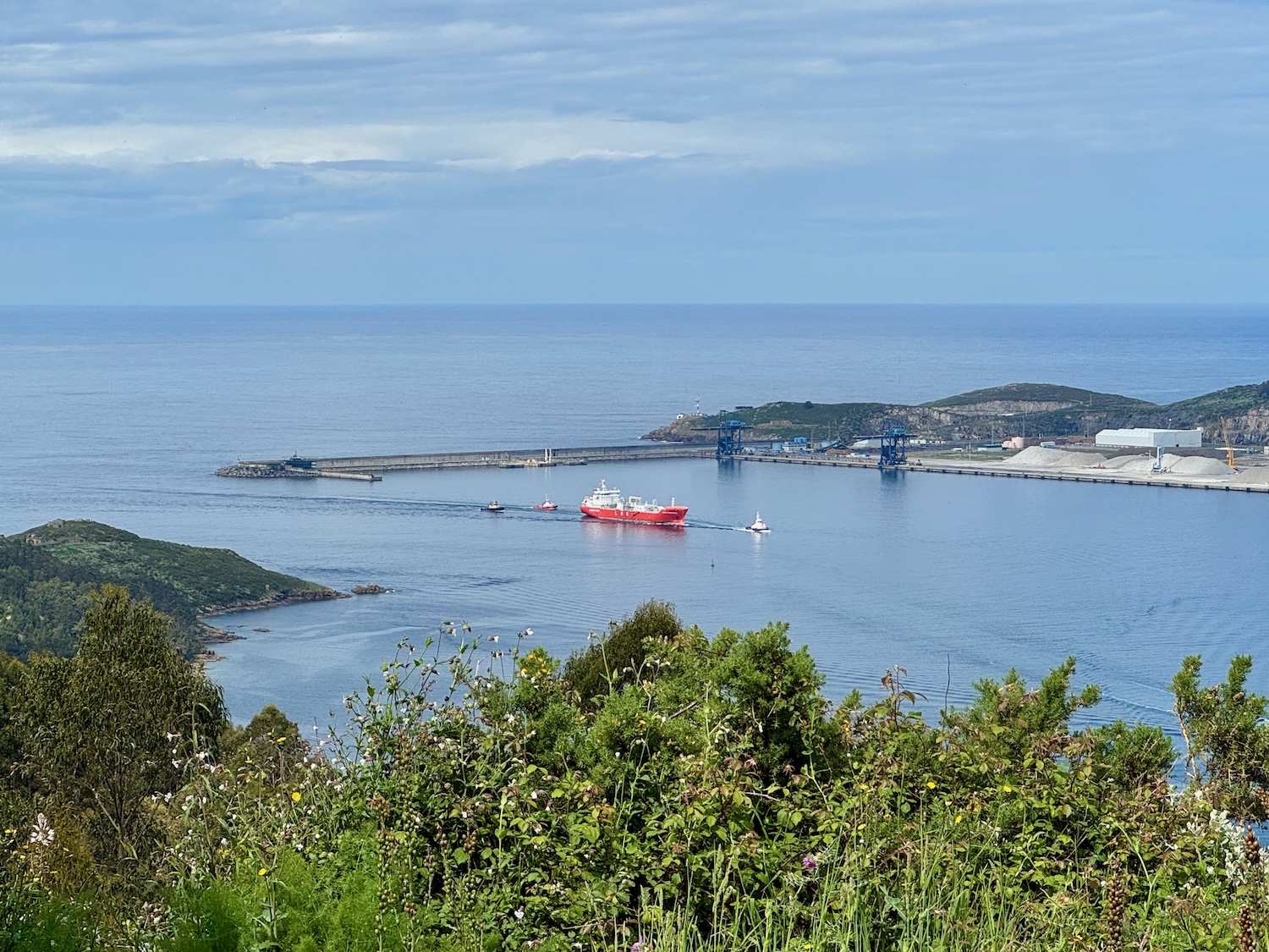 Einfahrt in die Ria Ferrol