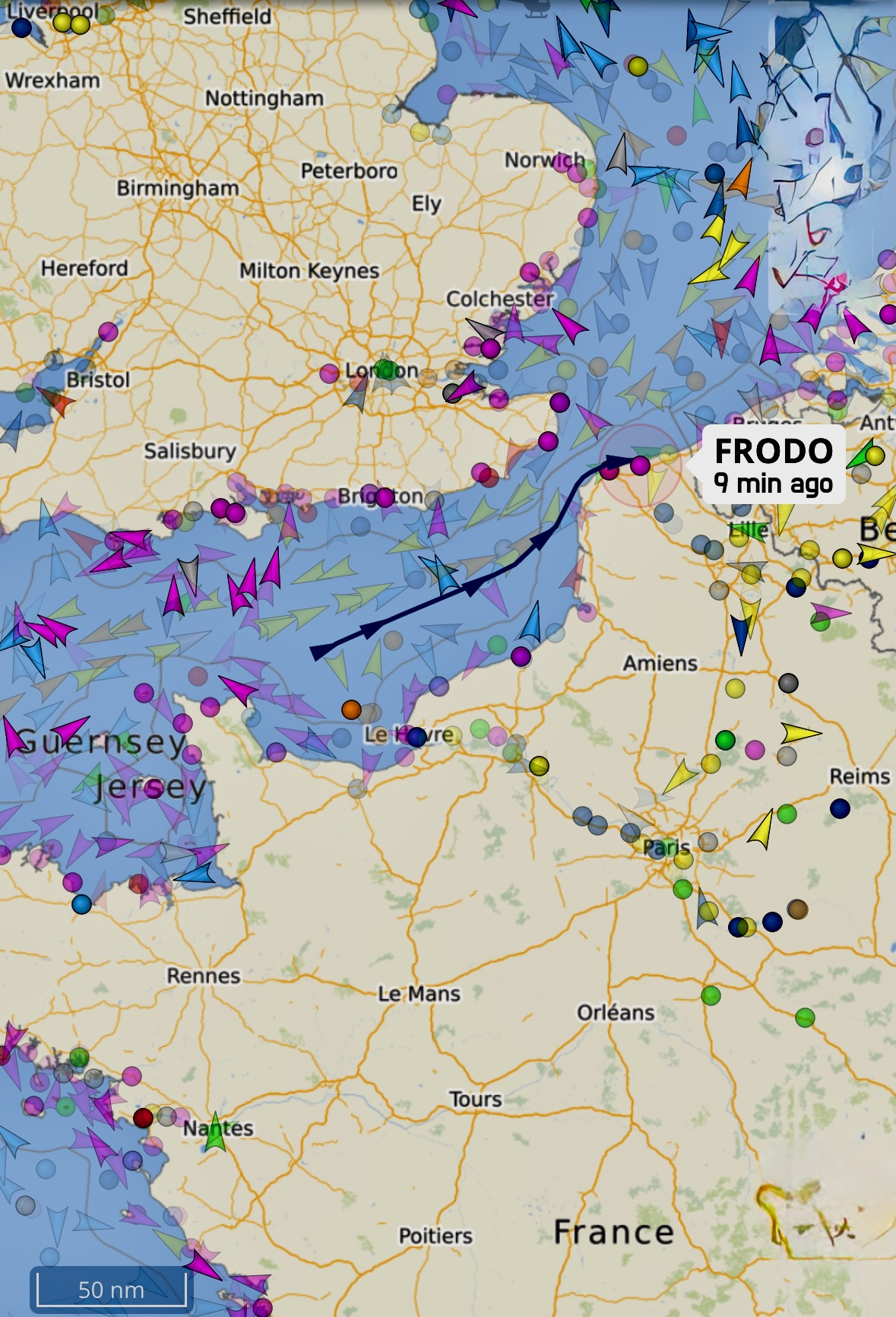Von Cherbourg nach Gravelines