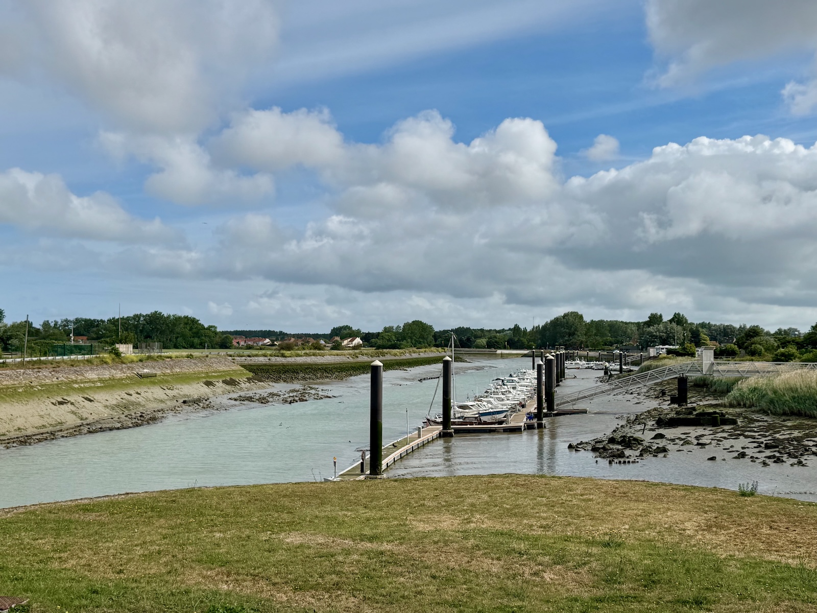 Gerade kein Wasser im Fluss