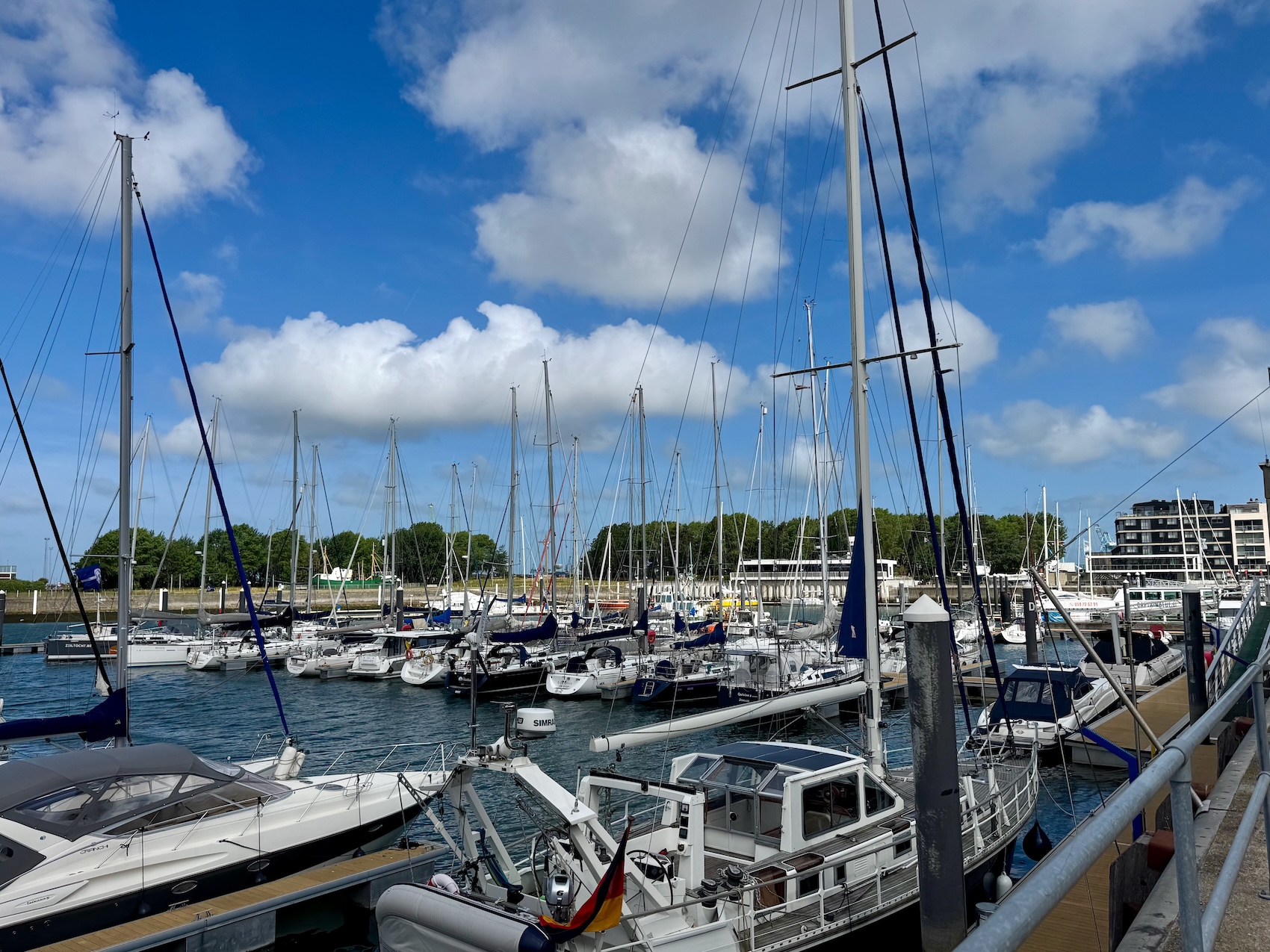 In der Marina Zeebrugge