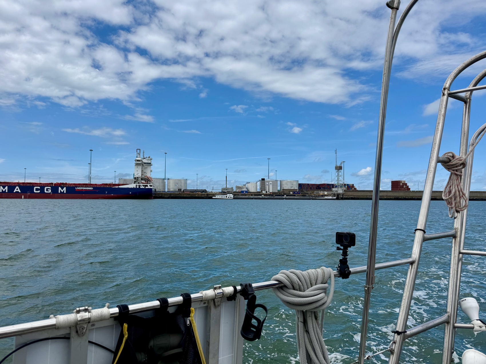 Zeebrugge Einfahrt nach Freigabe
