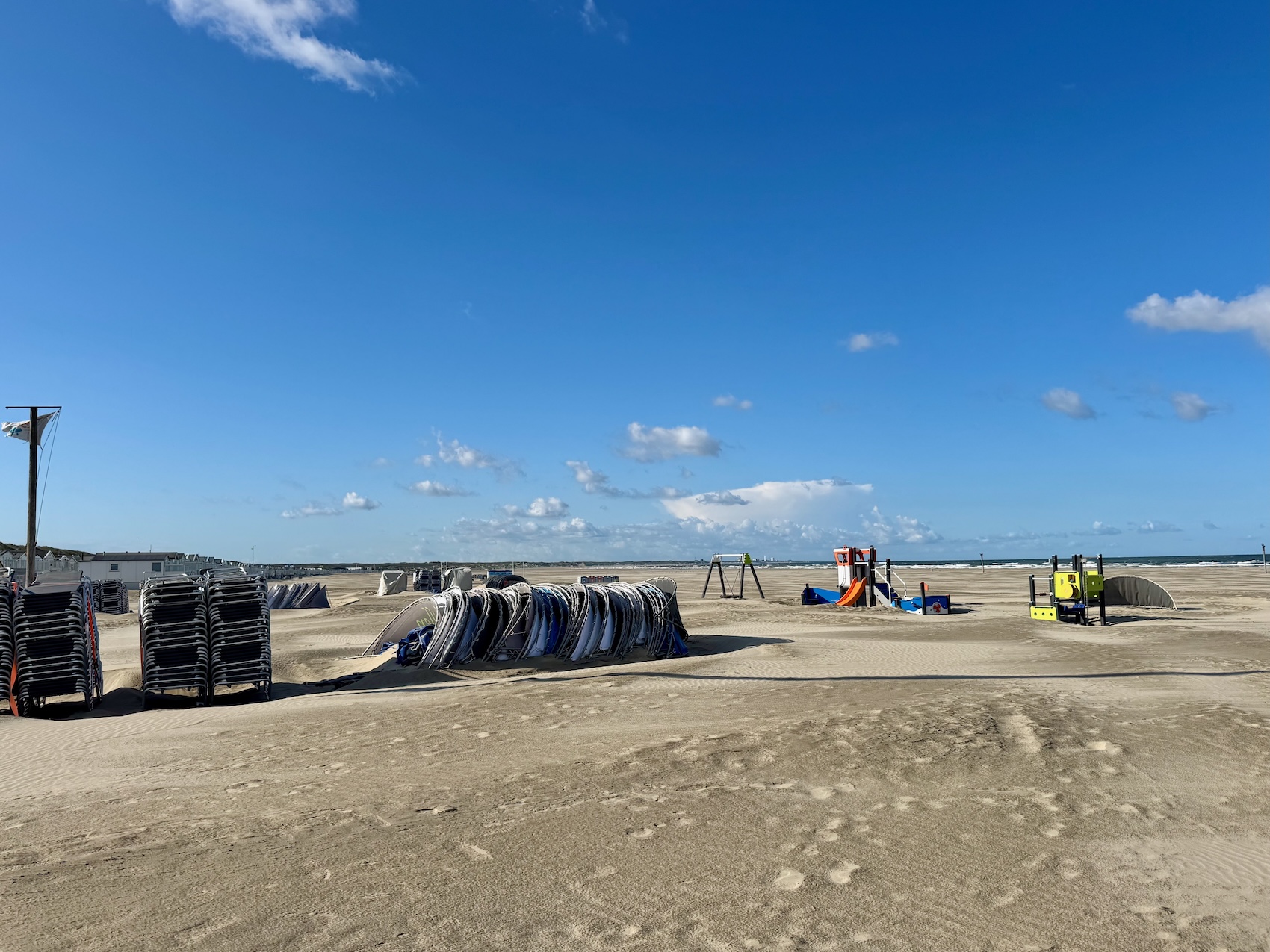 Strand bei IJmuiden – kein Urlauberwetter