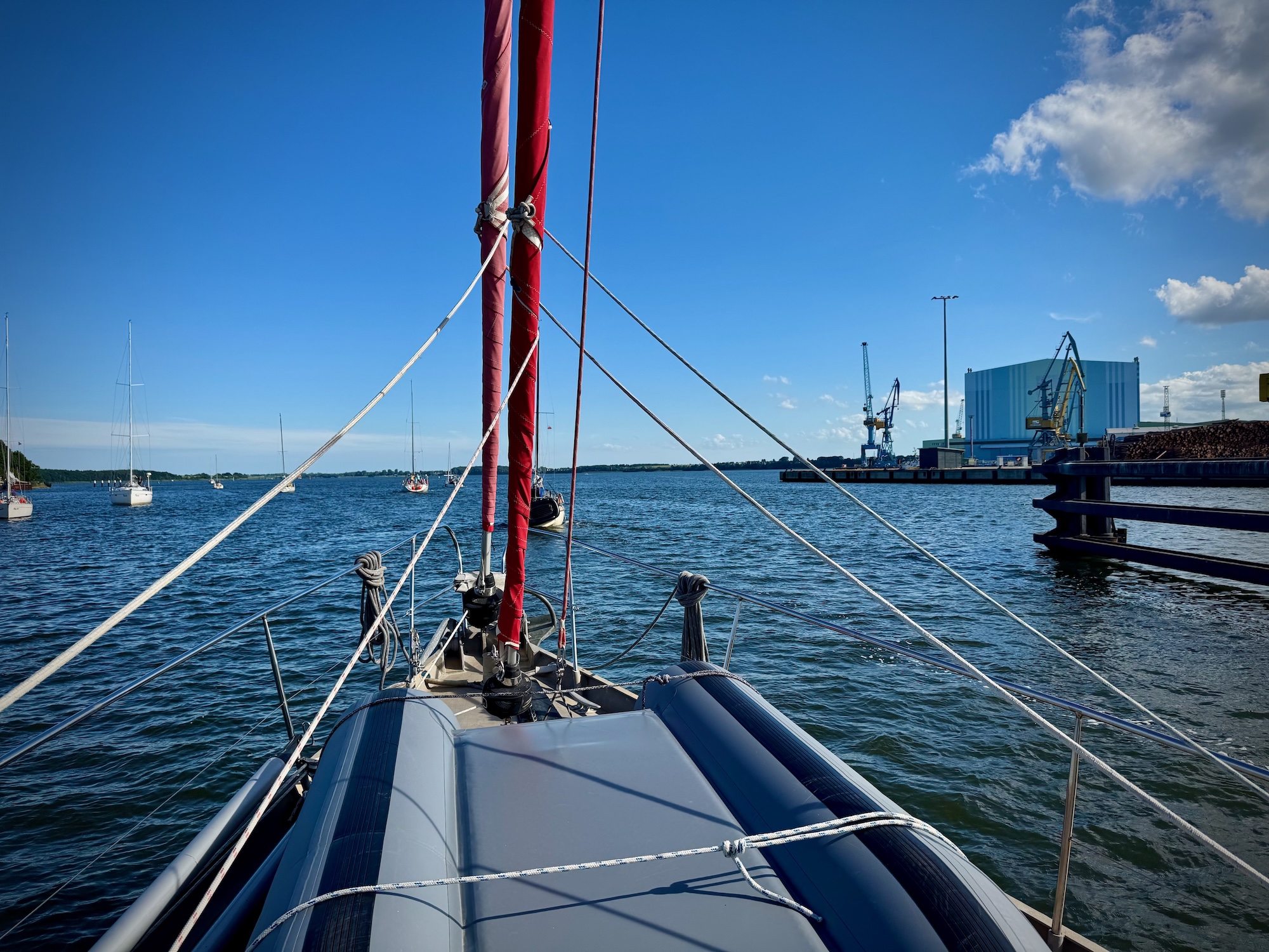 Und schon sind wir im Strelasund