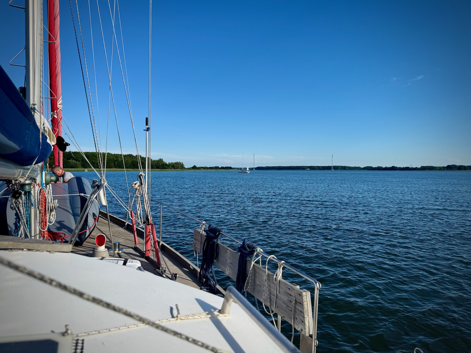 Vor Anker bei Gustow