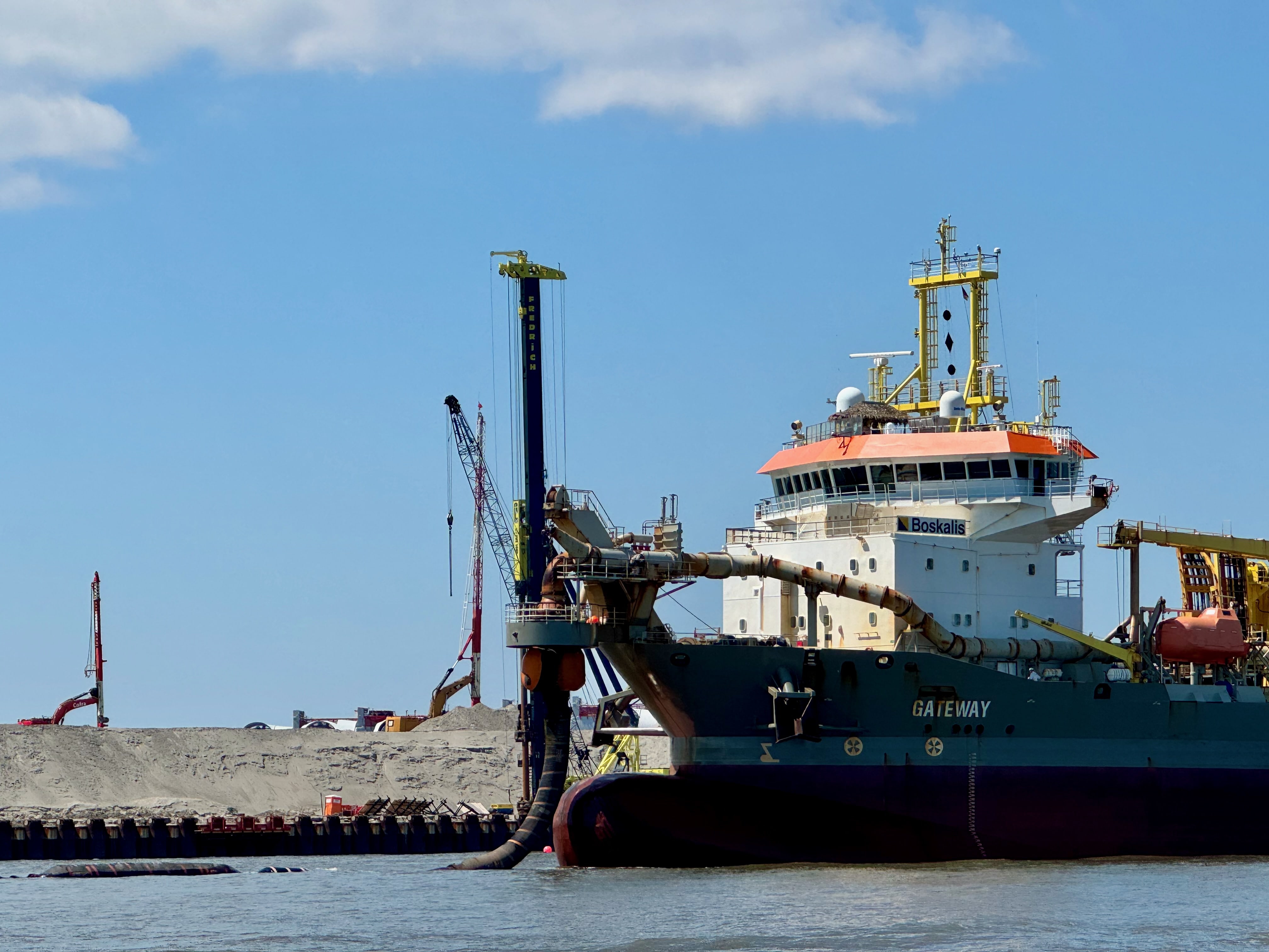 Sandschnorchler in der Elbe vor Cuxhaven