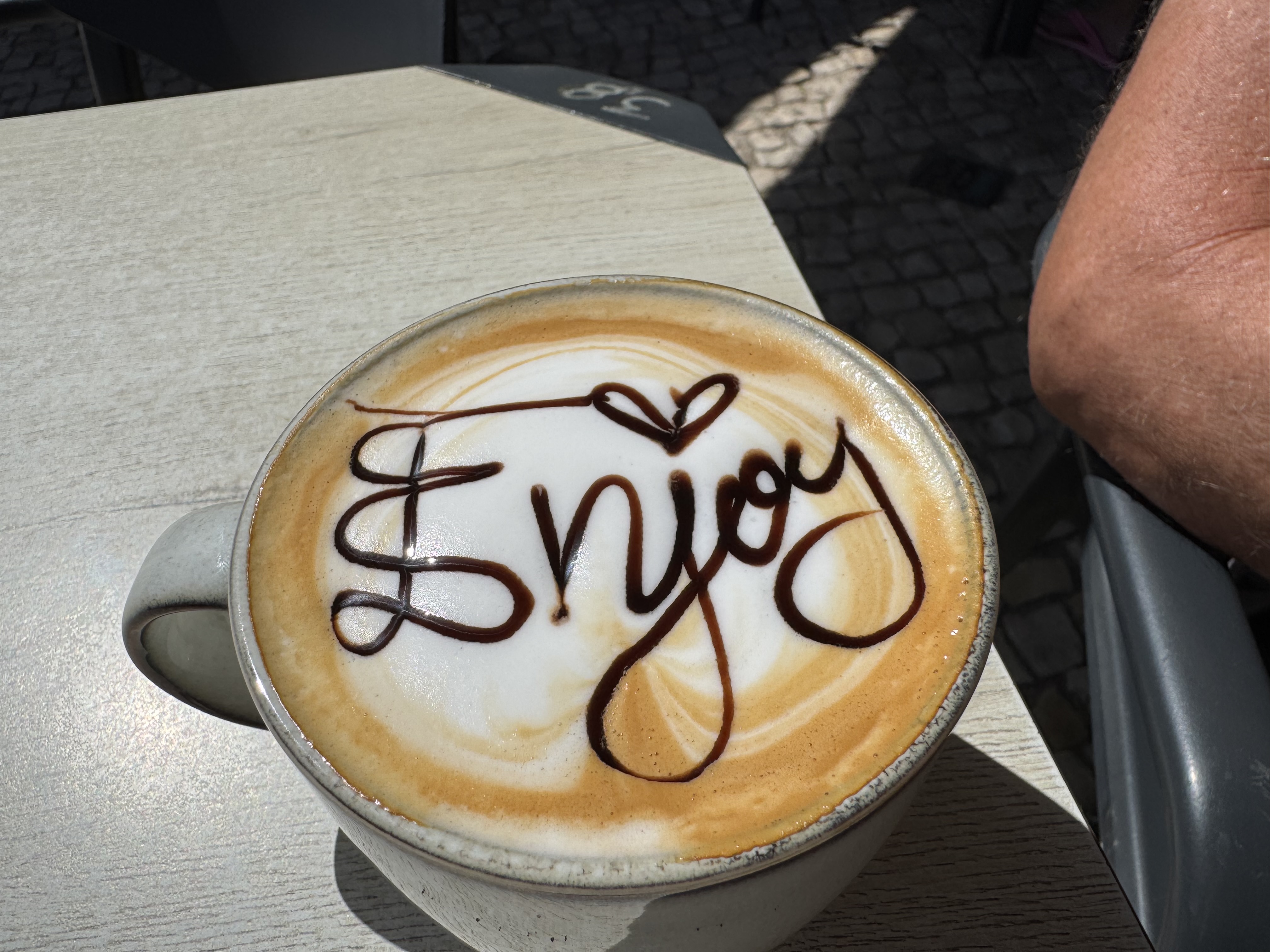 Cappuccino genießen